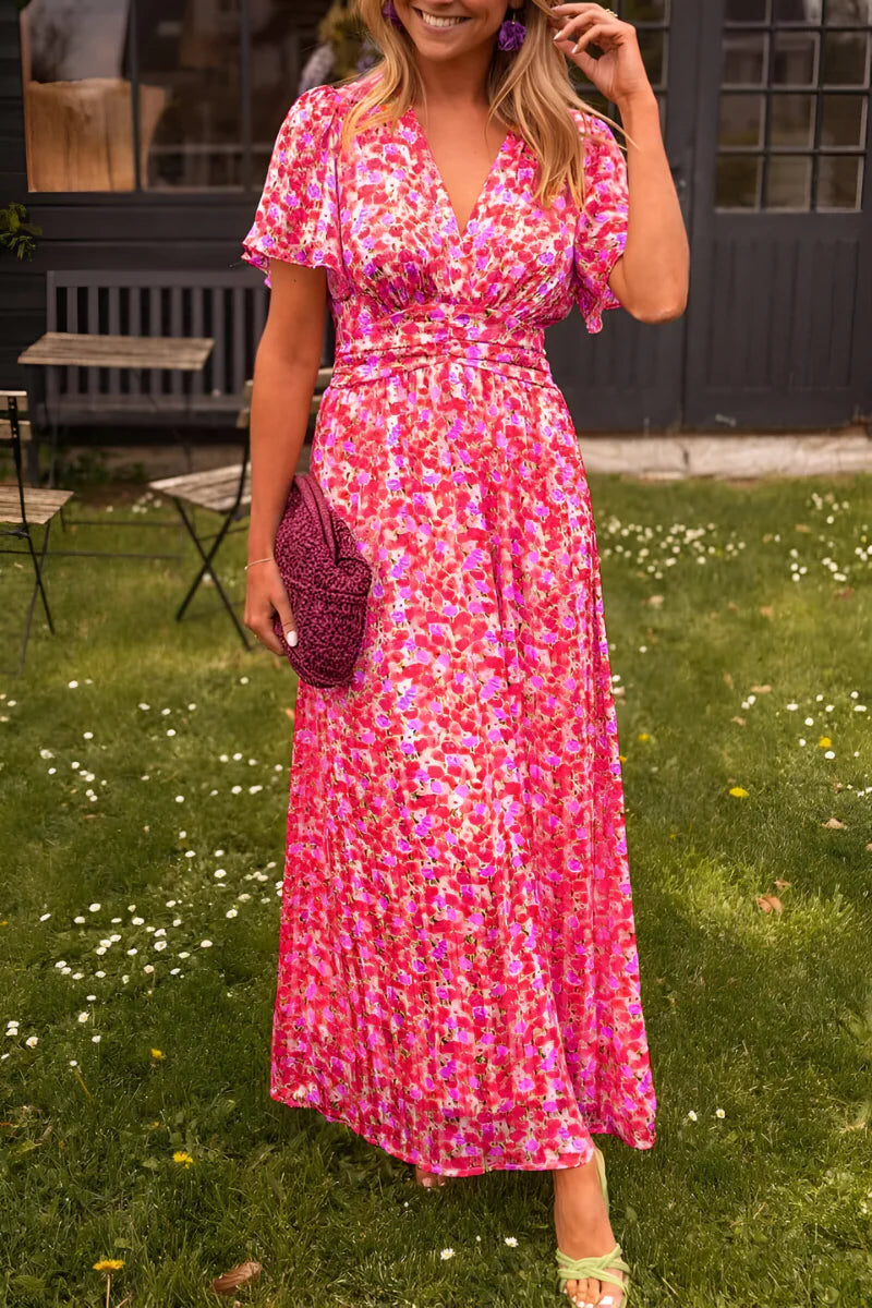 BESS - V-NECK MAXI DRESS
