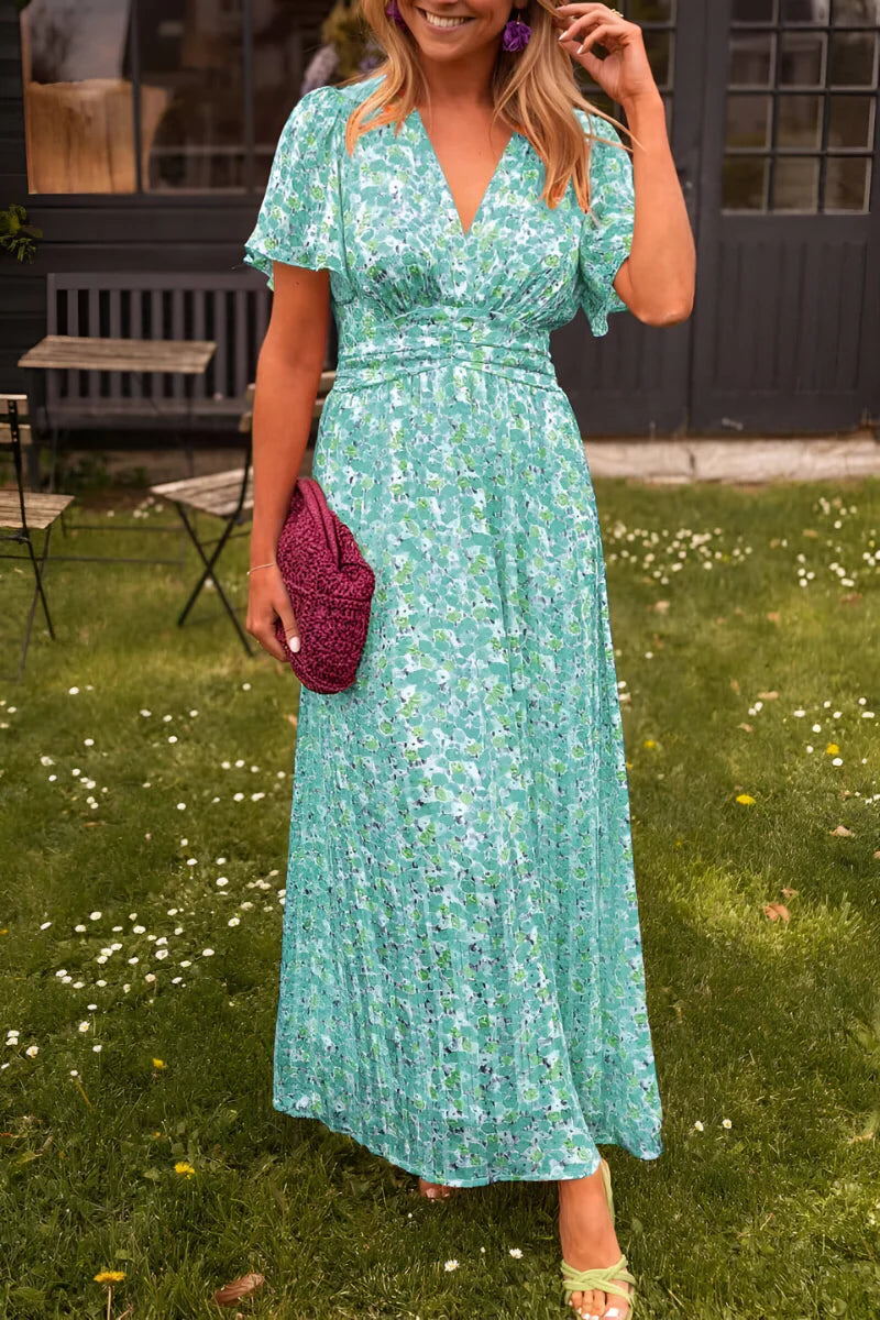 BESS - V-NECK MAXI DRESS
