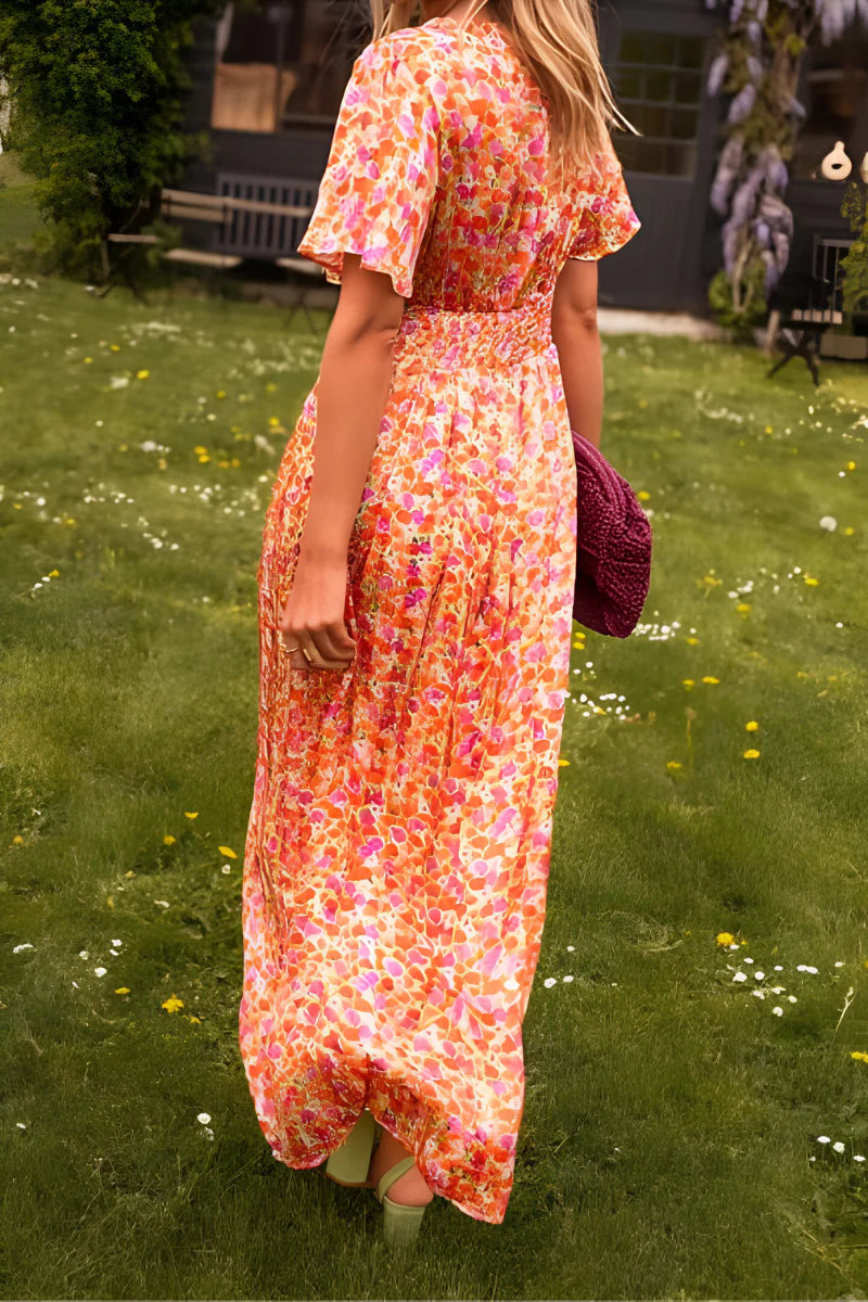 BESS - V-NECK MAXI DRESS