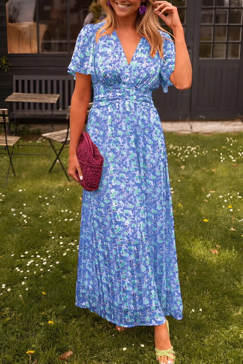BESS - V-NECK MAXI DRESS