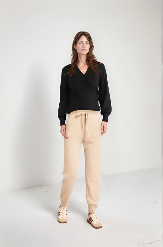 AREZZO - WOOL KNITTED TROUSERS